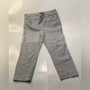 Hilary Radley Light Gray capri pant